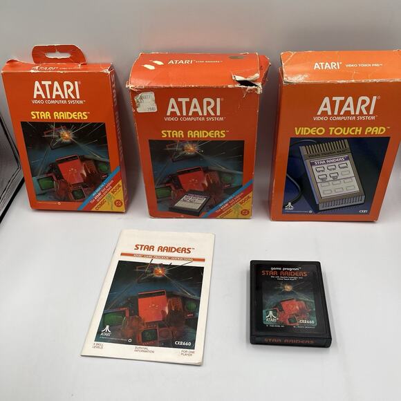 Star Raiders (Atari 2600) w/Video Touchpad, Complete in Box CIB NTSC - Picture 2 of 16
